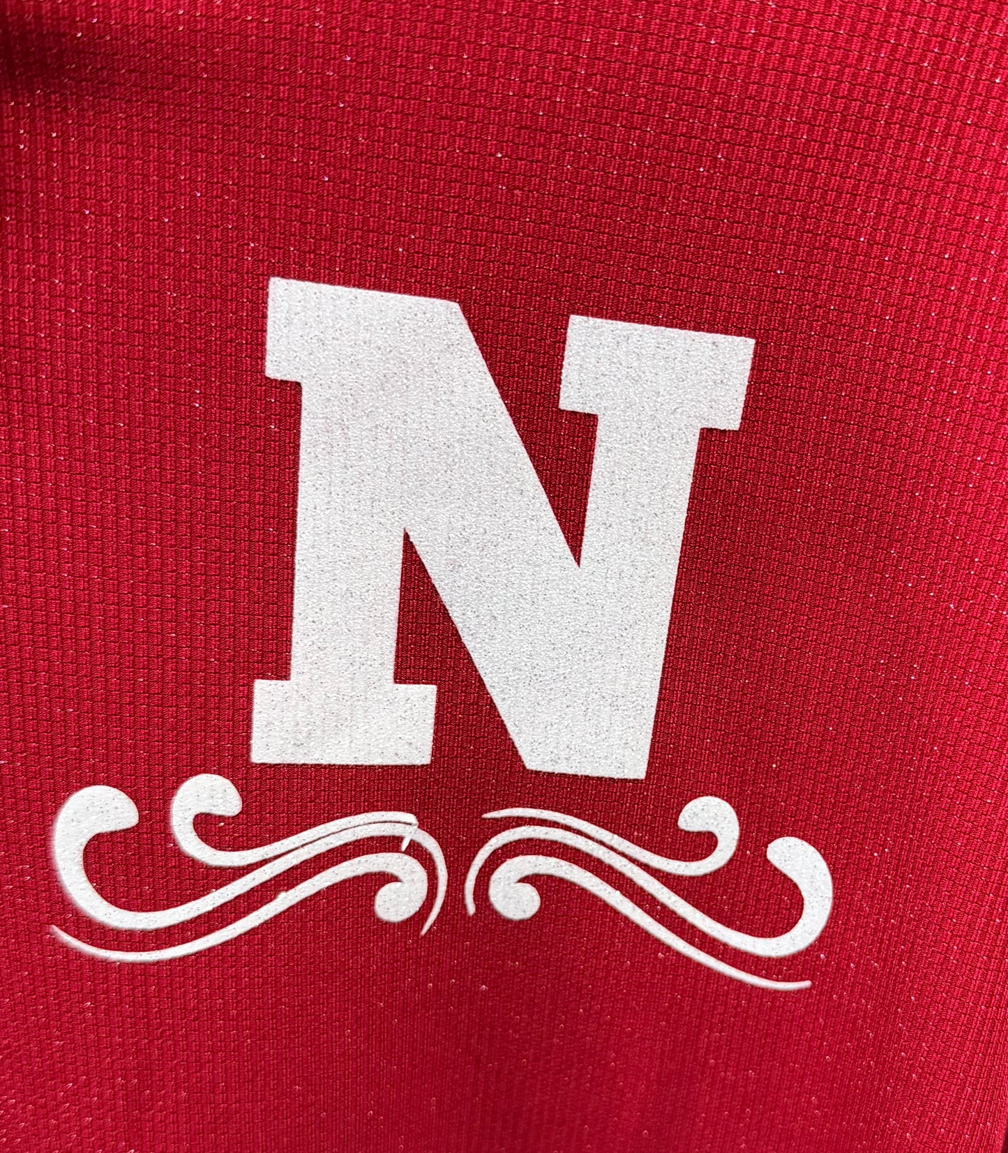 RED SPARKLE QTR ZIP N