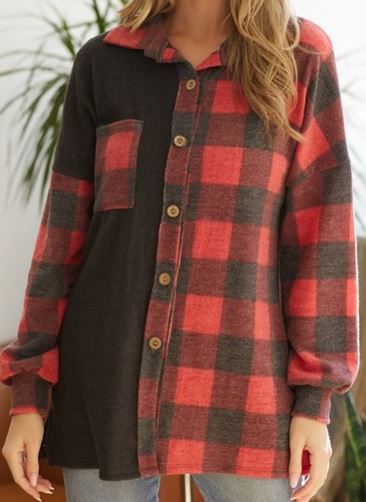 RED & BLACK SHACKET