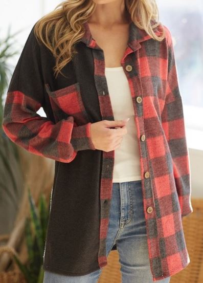 RED & BLACK SHACKET