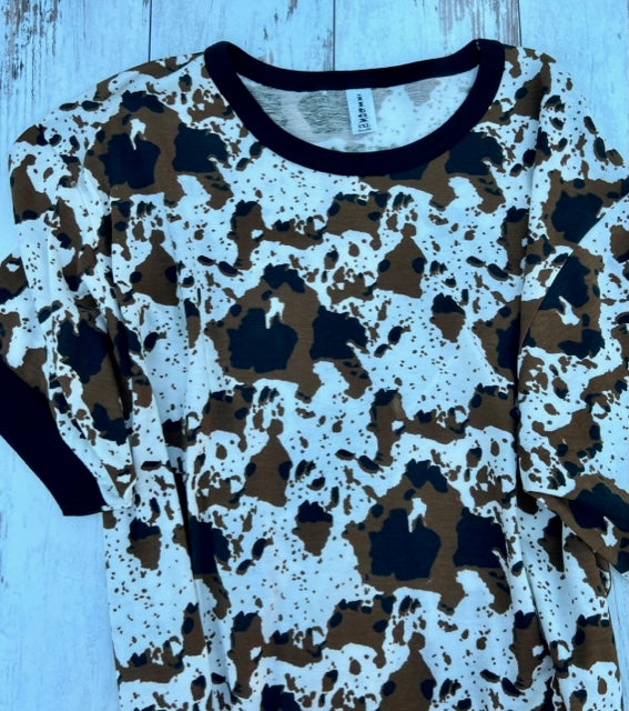 COW PRINT SHIRT