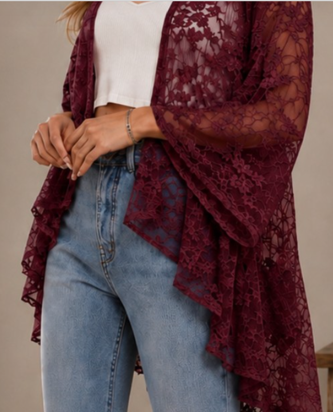 LACE CARDIGAN