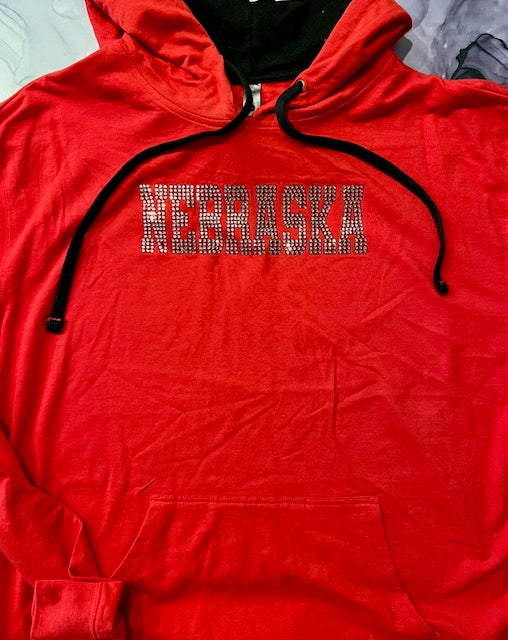 RED CONTRAST HOODIE