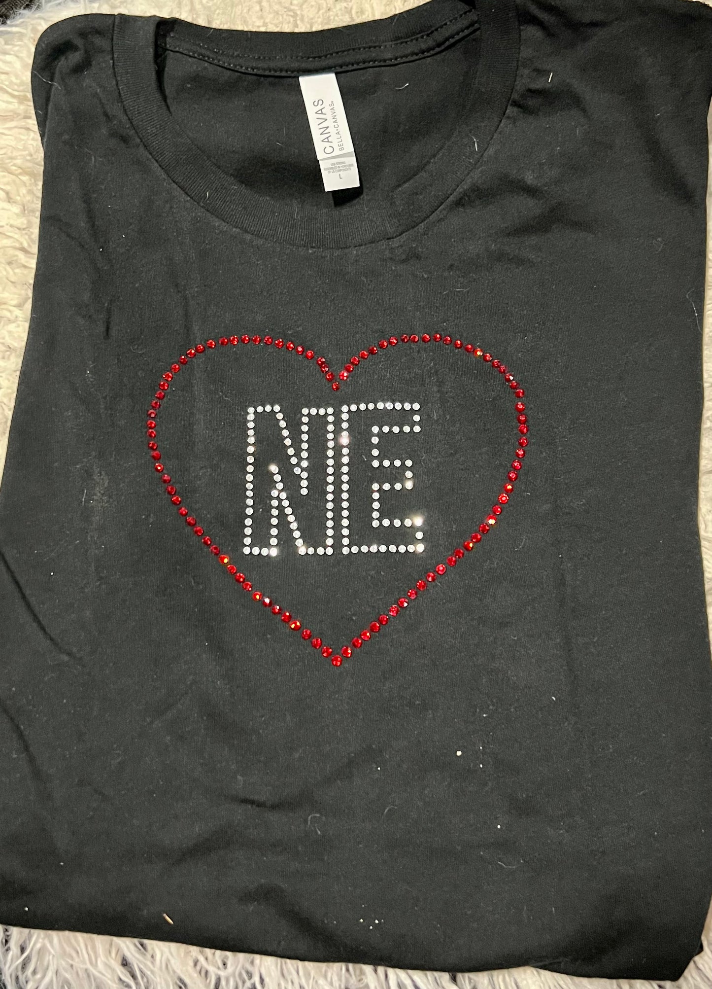 NE HEART RHINESTONE