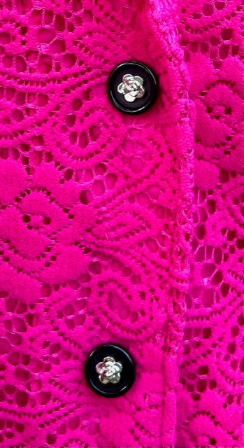 HOT PINK LACE BLAZER