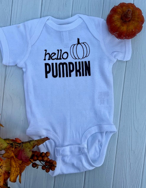 HELLO PUMPKIN ONESIE