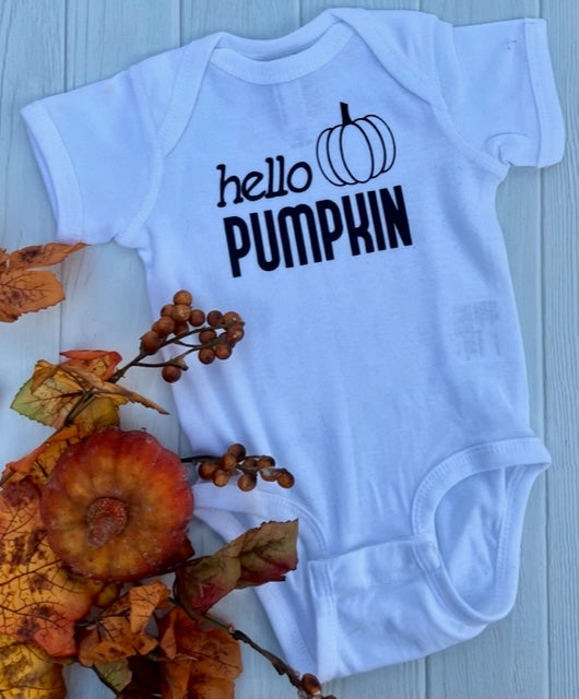 HELLO PUMPKIN ONESIE