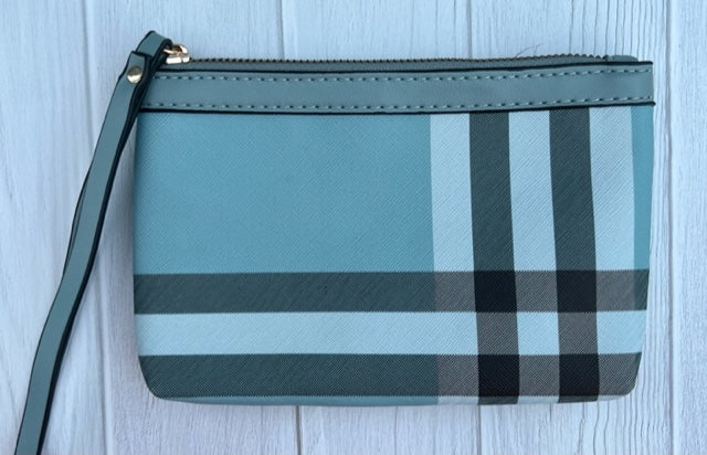 BLUE & GREY 3 PIECE PURSE SET