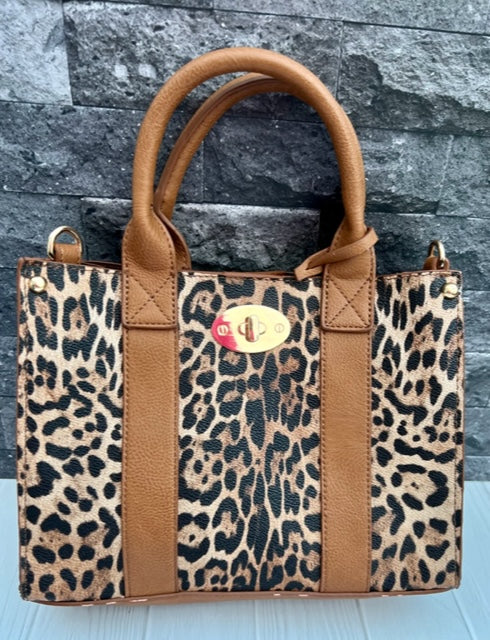 LEOPARD TWO PIECE PURSE
