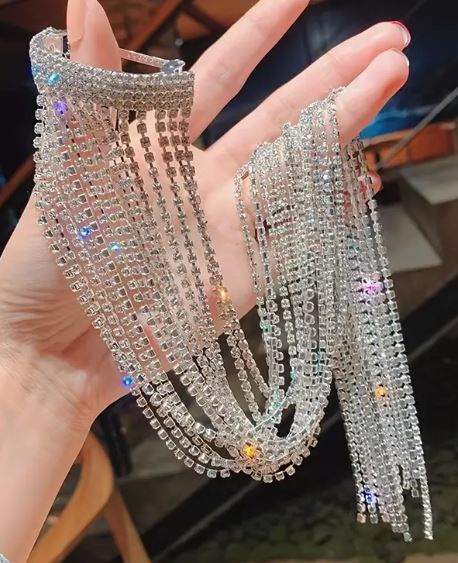 BLING U-SHAPED HAIR CLIPS, RHINESTONE