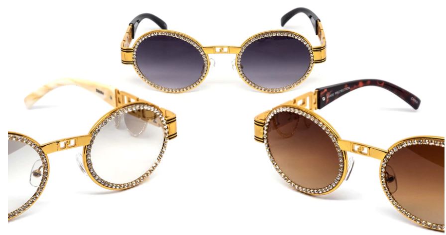 RHINESTONE DETAIL SUNNIES