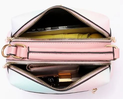 PINK OMBRE SQUARE PURSE