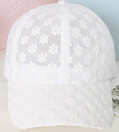 FLOWER EYELET HATS
