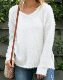 FUZZY SWEATER