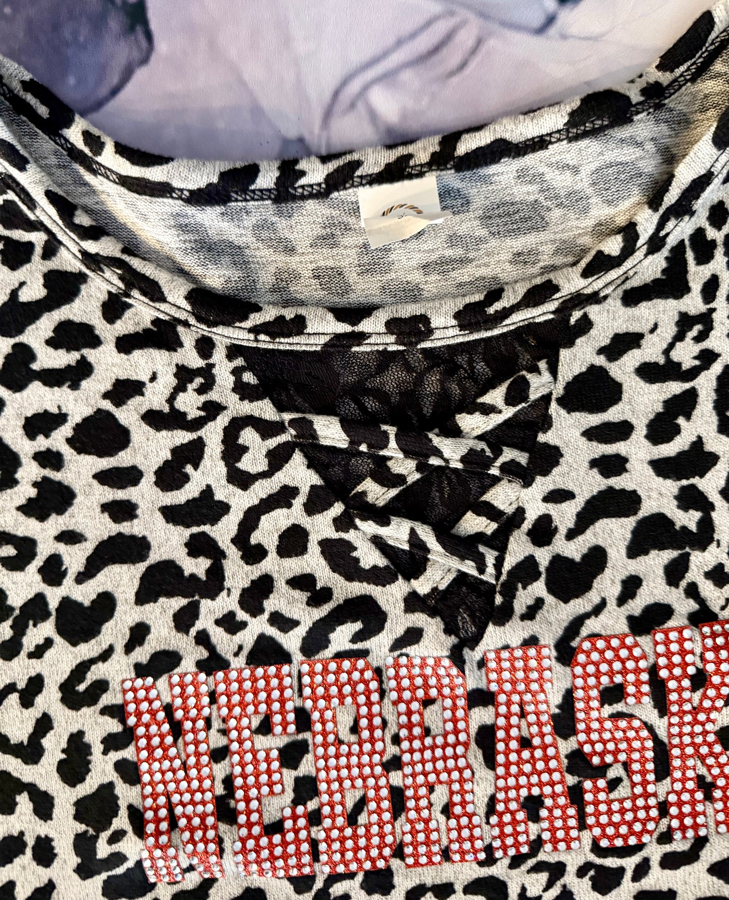 ANIMAL PRINT WITH VEE LACE