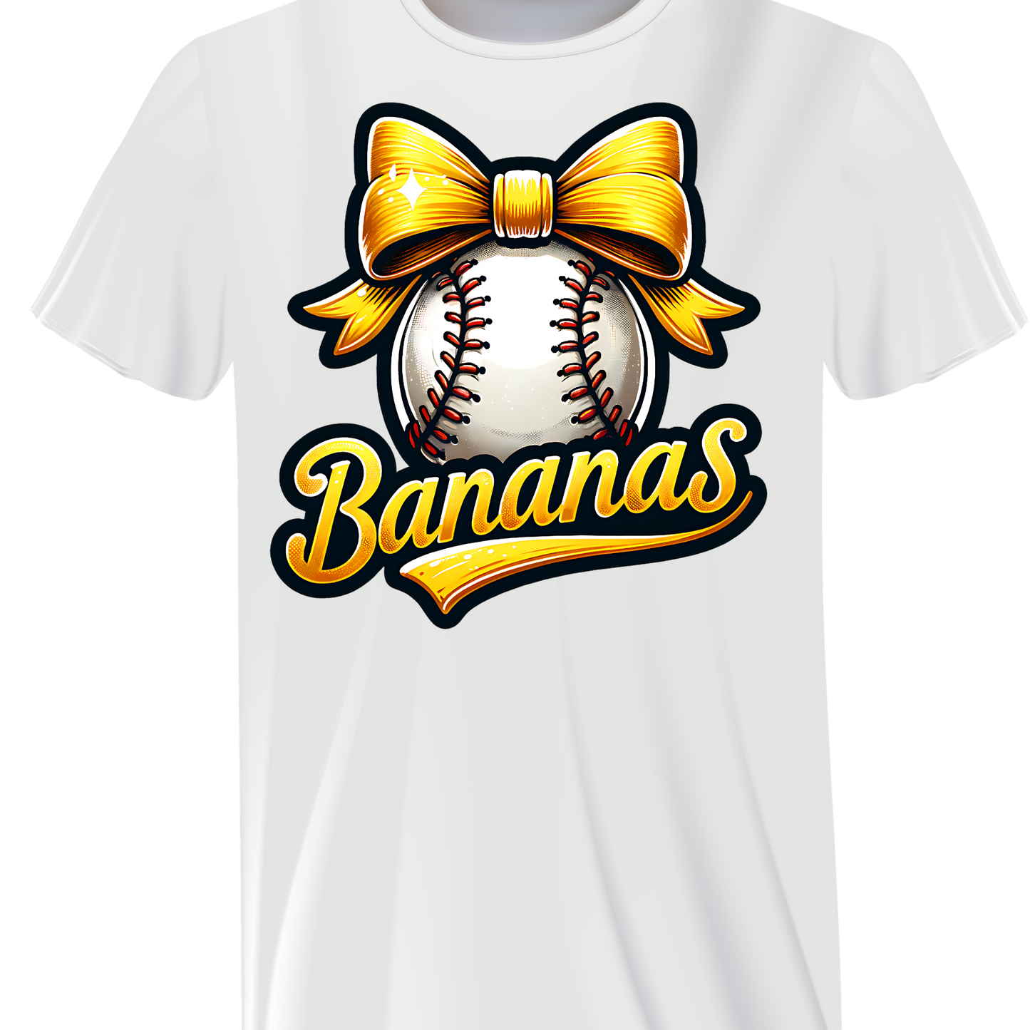 BANANA BASEBALL BOW TEE