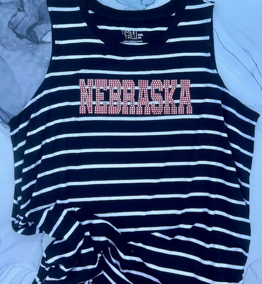 BLACK & WHITE STRIPE DRESS