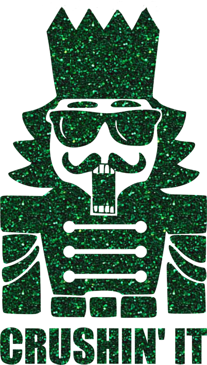 CRUSHIN IT NUTCRACKER GLITTER CREW SWEATSHIRT