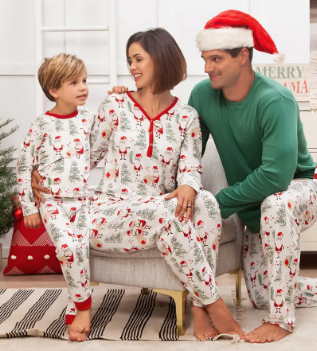 SANTA FAMILY COORDINATING JAMMIES