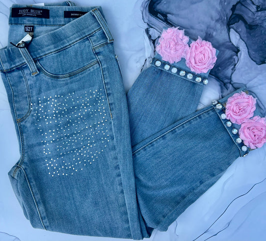 FLOWER SPARKLE JEANS