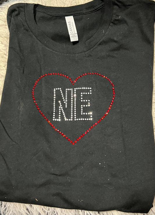 NE HEART RHINESTONE