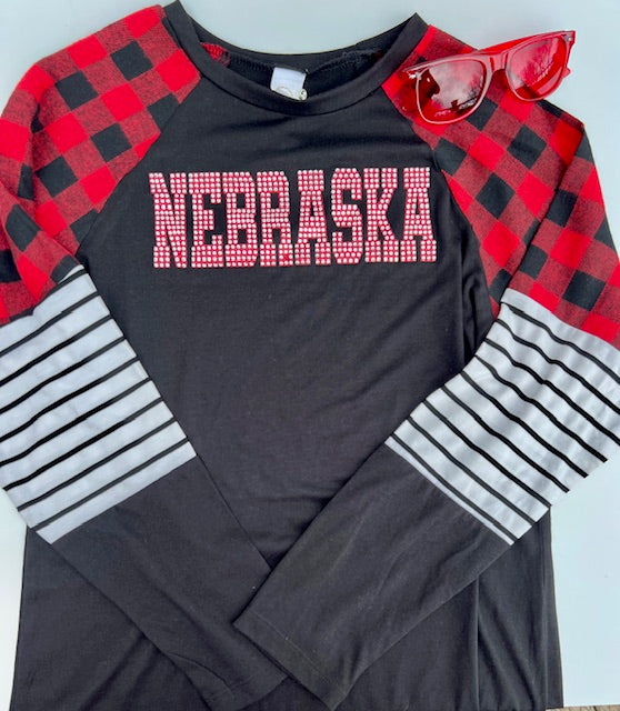 NE BLING STRIPE TOP