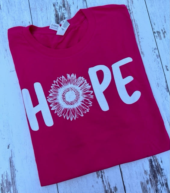 HOPE White Flower/Angel Wings T-Shirt