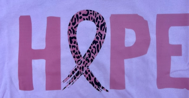HOPE Leopard Ribbon T-Shirt