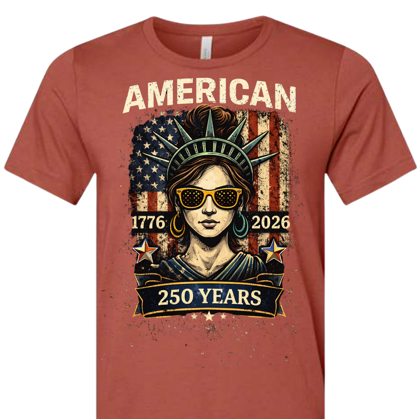250 COOL STATUE OF LIBERTY TEE