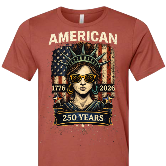 250 COOL STATUE OF LIBERTY TEE