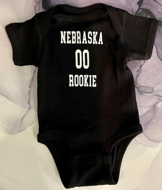 NEBRASKA ROOKIE ONESIE