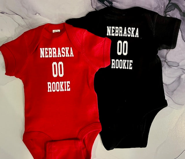NEBRASKA ROOKIE ONESIE