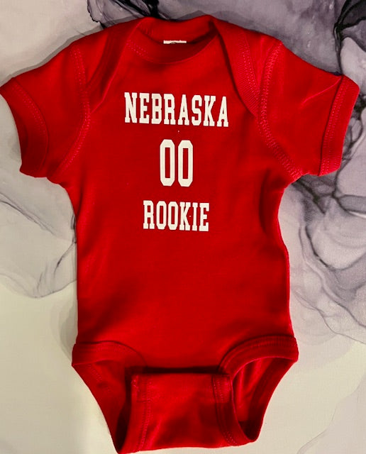 NEBRASKA ROOKIE ONESIE