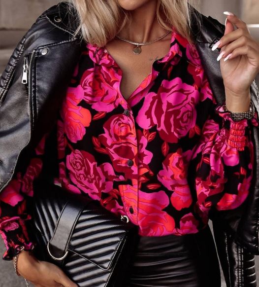 FLOWER PRINT BLOUSE