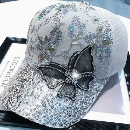 BUTTERFLY SEQUIN HATS